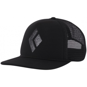 Black Diamond Flat Bill Trucker Hat - Men's-Captain/Black