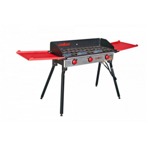 Camp Chef Pro 90X - 3 Burner Stove, Black and Red