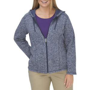 Dickies Women's Sweater Hooded Fleece Jacket, Extended Sizes