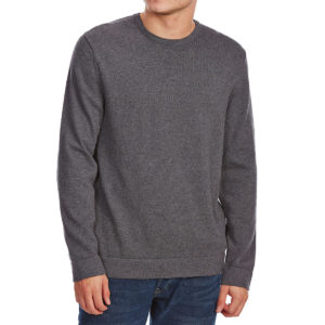 G.h. Bass & Co. Men's Long-Sleeve Crew Sweater With Elbow Patches - Black