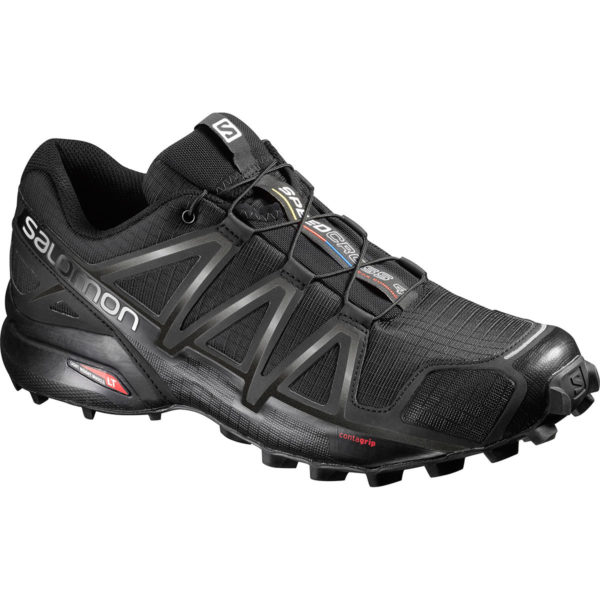 Salomon Men's Speedcross 4 Trail Running Shoes, Black - Black - Size 10