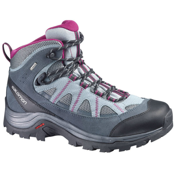 Salomon Women's Authentic Ltr Gtx Hiking Boots, Pearl Grey/grey Denim/mystic Purple - Black - Size 8