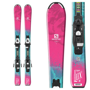 Salomon Lux Jr. Kids Skis with C5 Ezytrak Bindings 2018