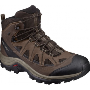 Salomon Authentic LTR GTX Backpacking Boot - Men's-Coffee/Chocolate/Kaki-Medium-7