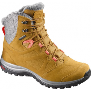 Salomon Ellipse Winter GTX Hiking Boot - Women's-Rawhide LTR/Living Coral-Medium-6