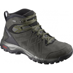 Salomon Evasion 2 Mid LTR GTX Hiking Boot - Men's-Castor Gray/Beluga/Guacamole-Medium-7