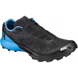 Salomon S-Lab XA Amphib Trail Running Shoe - Men's-Blk/Transcend/Red-Medium-8