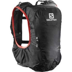 Salomon Skin Pro 10 Set Backpack - Men's -Black/Bright Red