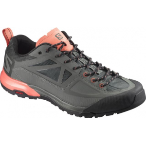 Salomon X Alp Spry Approach Shoe - Women's-Castor Gray/Beluga/Living Coral-Medium-6