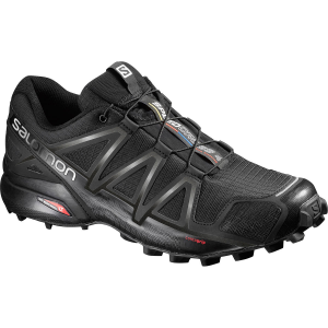 Salomon Men's Speedcross 4 Trail Running Shoes, Black - Size 8