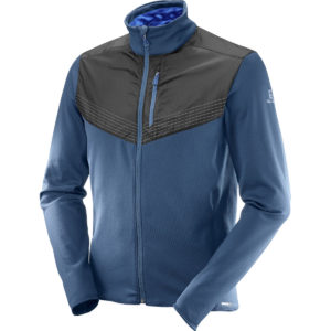 Salomon Men's Pulse Mid Reflective Jacket - Blue - Size M