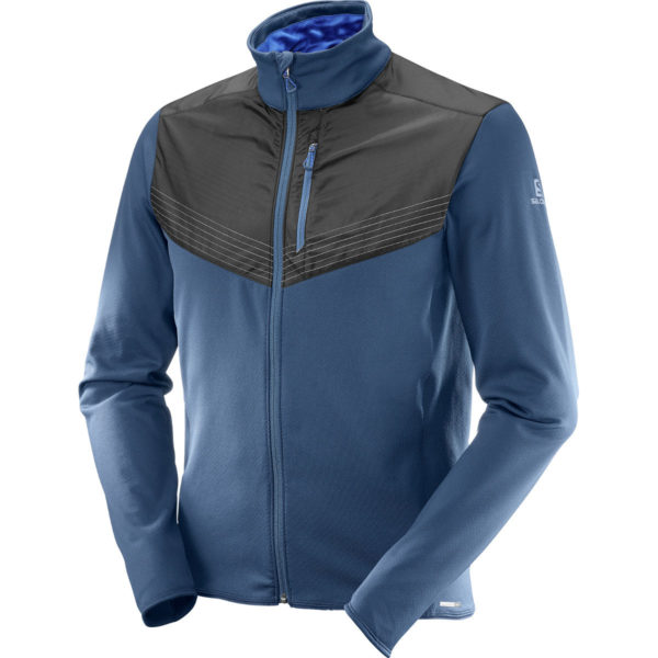 Salomon Men's Pulse Mid Reflective Jacket - Blue - Size S