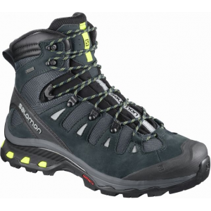 Salomon Mens Quest 4D 3 Gtx Backpacking Boots, Mallard Blue/Reflecting Pond/Acid Lime, 10 US