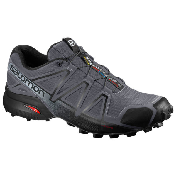 Salomon Men's Speedcross 4 Trail Running Shoes, Wide - Black - Size 10