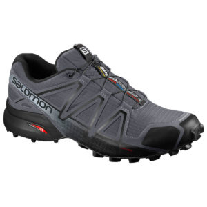 Salomon Men's Speedcross 4 Trail Running Shoes, Wide - Black - Size 12