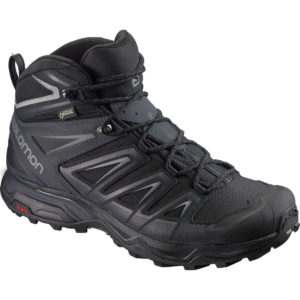 Salomon Men's X Ultra 3 Mid Gtx Waterproof Hiking Boots, Wide - Black - Size 11