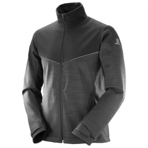 Salomon Pulse Mid Aero Jkt M, Fleece Jacket - Mens, Black, Medium