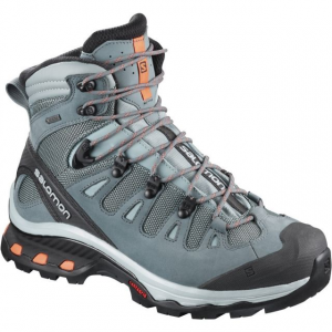 Salomon Quest 4D 3 GTX Backpacking Boots Womens, Lead/Stormy Weather/Bird Of Paradise, 10 US