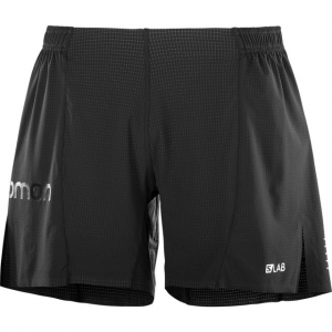 Salomon S/Lab Running Short 6 - Mens, Black, L