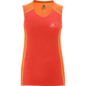 Salomon Trail Runner Tank - Women's-Orange Feeling/Nectarine-Large