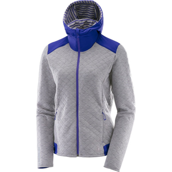 Salomon Women's Elevate Mid Fleece - Blue - Size XL