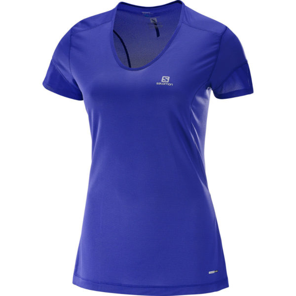 Salomon Women's Trail Runner Short-Sleeve Tee - Purple - Size L