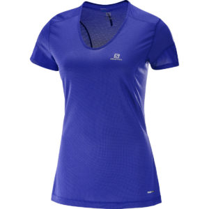 Salomon Women's Trail Runner Short-Sleeve Tee - Purple - Size M