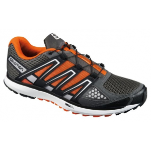 Salomon X-Scream Trail Running Shoe - Men's-Black/Orange/White-Medium-7 US