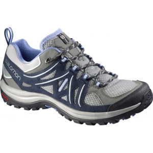 Salomon Ellipse 2 Aero Hiking Shoe - Women's-Titanium/Blue/Petunia-Medium-6