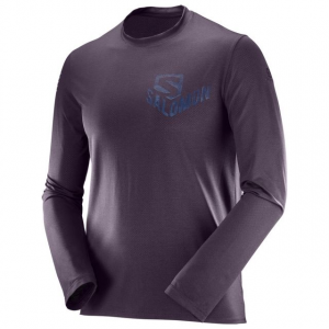 Salomon Pulse Ls Tee M - Mens, Maverick, Medium