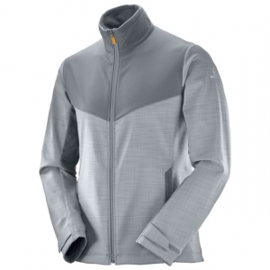 Salomon Pulse Softshell Jacket - Mens, Quiet Shade/Forged Iron, Medium