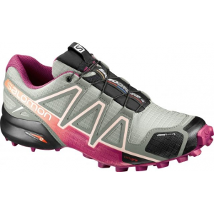 Salomon Speedcross 4 CS Trail Running - Women's-Shadow/Sangria/Peach-Medium-6.5