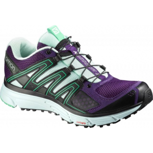 Salomon X-Mission 3 Trail Running Shoe - Women's-Purple/Blue/Jade-Medium-5.5