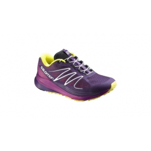 Salomon Womens Sense Propulse Road Running Shoes, Cosmic Purple/ Pink/Yellow, 8.5