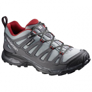 Salomon X ULTRA Prime Cs WP Hiking Boots Mens, Pearl Grey/Dark Cloud/Flea, 10 US