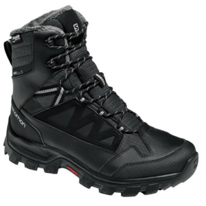 Salomon Chalten Winter Boot - Men's-Black/Asph/Pew-Medium-8