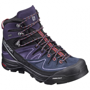 Salomon X ALP Mid LTR GTX W Mountaineering Boot - Women's, Black/Nightshade Grey/Coral Punch, 10 US, Regular