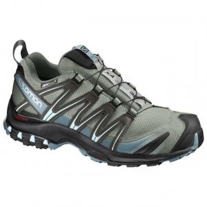 Salomon XA Pro 3D CS Waterproof Trail Running Shoe - Women's, Shadow/Black/Artic, 10 US, Regular