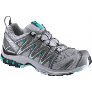 Salomon XA Pro 3D Trail Running Shoe - Women's-Quarry/Pearl Blue/Blue-Medium-7