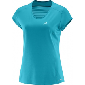 Salomon Comet Plus Short Sleeve Tee - Women's-Enamel Blue-Small