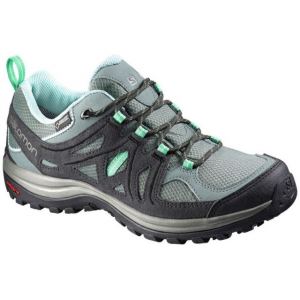 Salomon Ellipse 2 GTX Hiking Shoe - Women's-Titanium/Asphalt/Grn-Medium-5