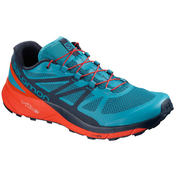 Salomon Men's Sense Ride Trail Running Shoes - Blue - Size 10.5