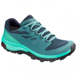 Salomon Outline Gtx Hiking Shoe - Womens, Hydro/Atlantis/Medieval Blue, 10