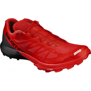 Salomon S-Lab Sense 6 SG Trail Running Shoe - Men's-Red/Black/White-Medium-12.5