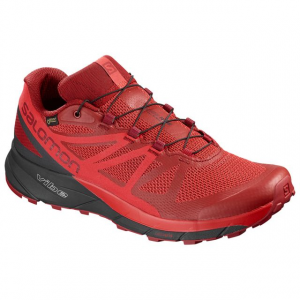 Salomon Sense Ride Gtx Invisible Fit Trailrunning Shoe - Mens, Red Dahlia/Phantom/High Risk Red, 10