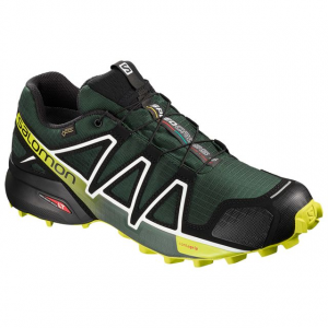 Salomon Speedcross 4 Gtx Trailrunning Shoe - Mens, Darkest Spruce/Black/Acid Lime, 10