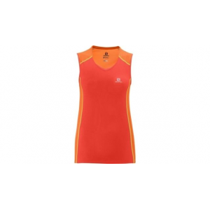 Salomon Trail Runner Tank - Women's-Orange Feeling/Nectarine-X-Small