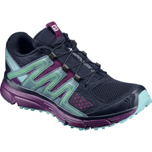 Salomon Women's X-Mission 3 Trail Running Shoes, Navy Blazer/grape Juice/north Atlantic - Size 7